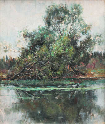 Морозов Константин Феофанович. Дерево на берегу 